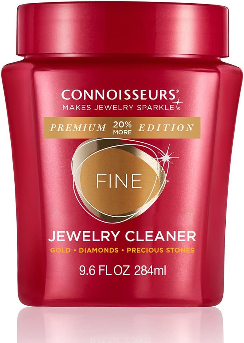 CONNOISSEURS Premium Edition Jewelry Cleaner, Value Size 9.6Oz – Pick from Fine,