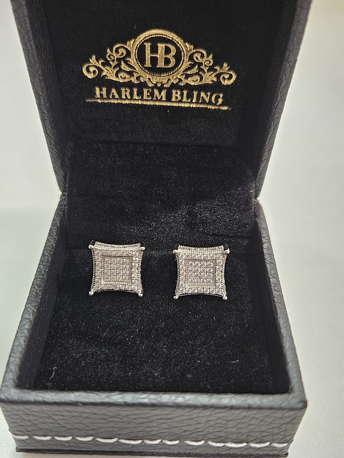 ICED OUT HARLEM BLING EARINGS
