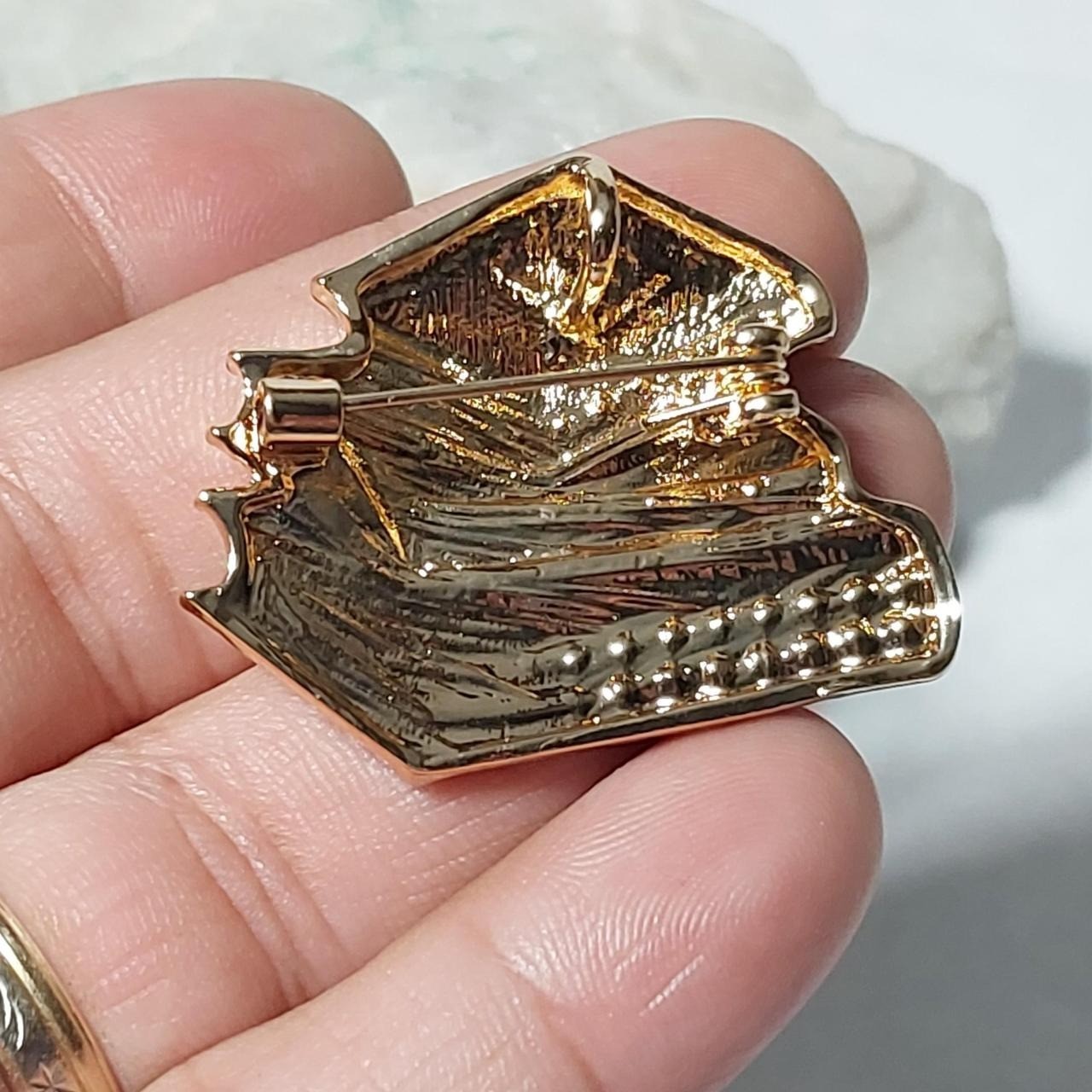 Stacked Books Enamel Pin With