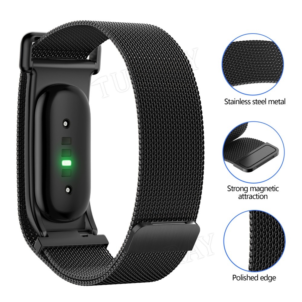 For Google Fitbit Air 2026 Magnetic Stainless Steel Wrist Band Strap Bracelets