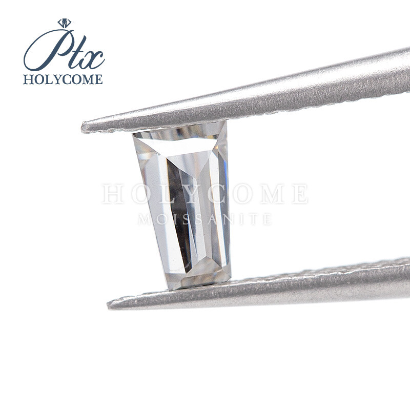 Trapezoid Shape White D Color VVS1 Clarity Loose Moissanite Stone Excellent Cut