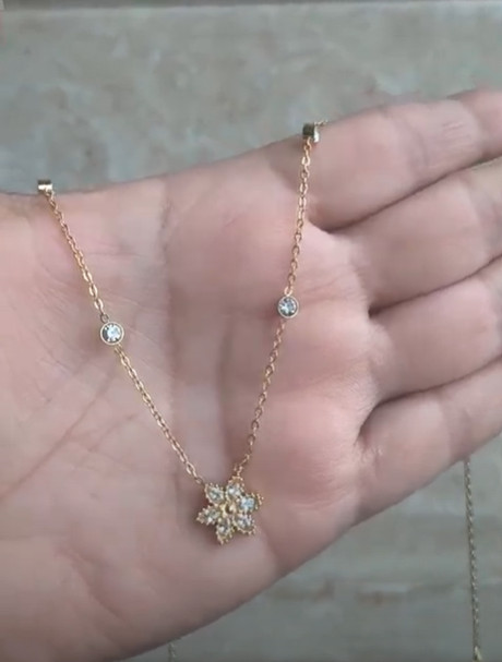 Anti Tarnish Golden Star Pendant Necklace | Adjustable Chain