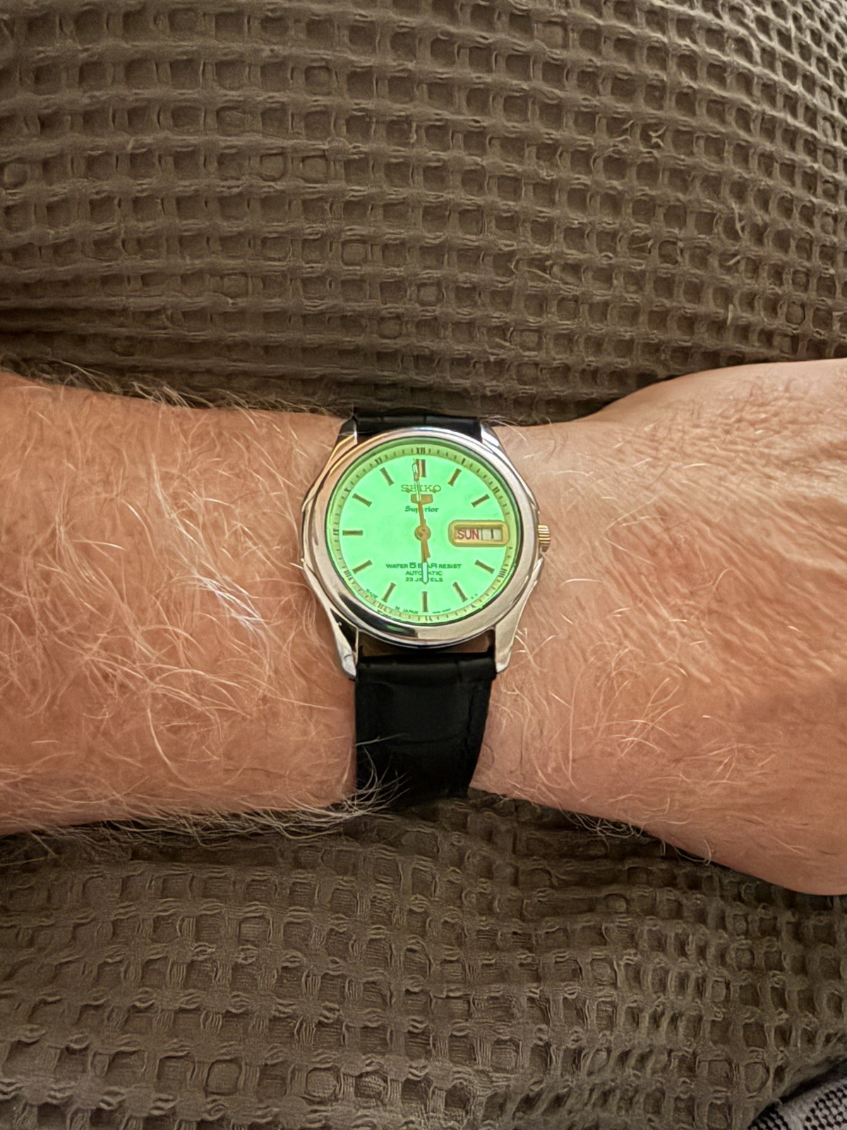 Boxed Seiko 5 Superior 7S36-0030 Luminous Dial very nice. Returns accepted