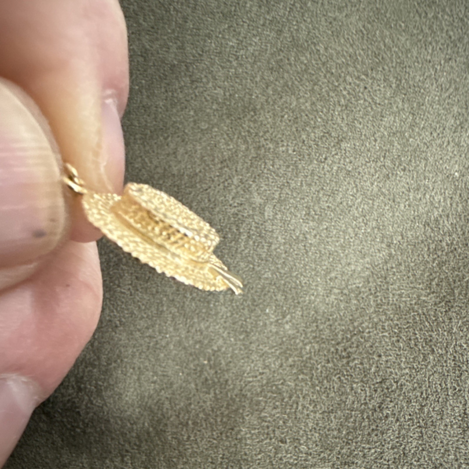 14K Yellow Gold Sun Hat or Bonnet Summer Fun