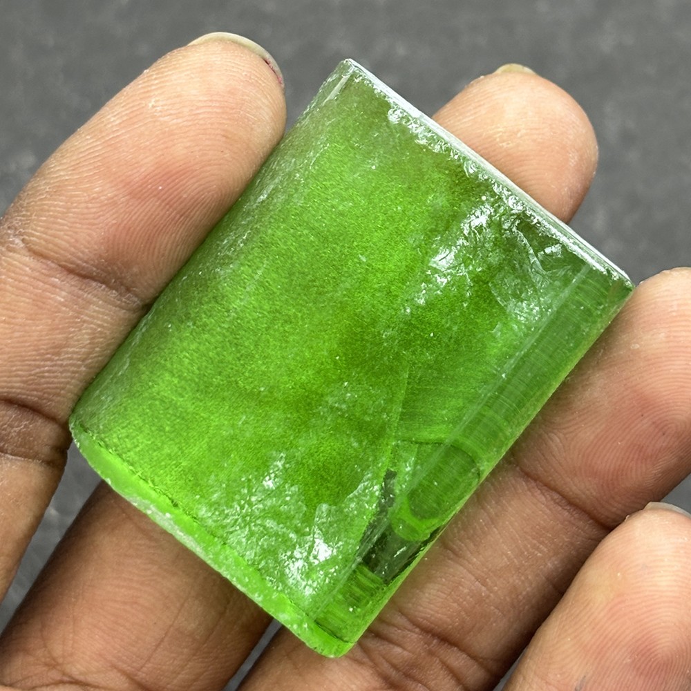 Premium Quality Lab-Created Uncut Rough Green Emerald 186 Ct, CERTIFIED Gemstone