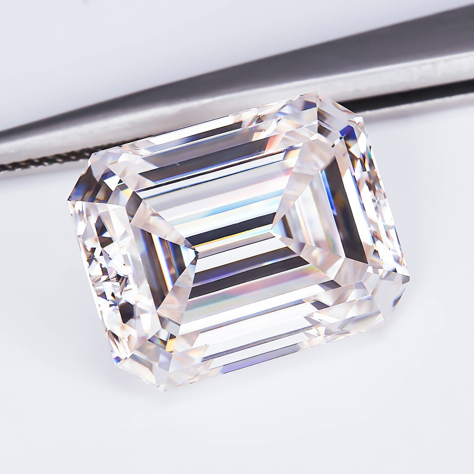 Emerald Cut D Color Loose Moissanite 0.5-10ct VVS1GRA Certificate Excellent Cut