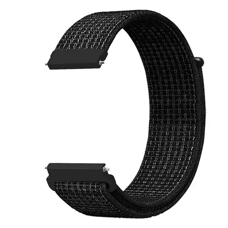 20mm 22mm Woven Nylon Sport Loop Watch Band Strap W/ Quick Release Spring Pins