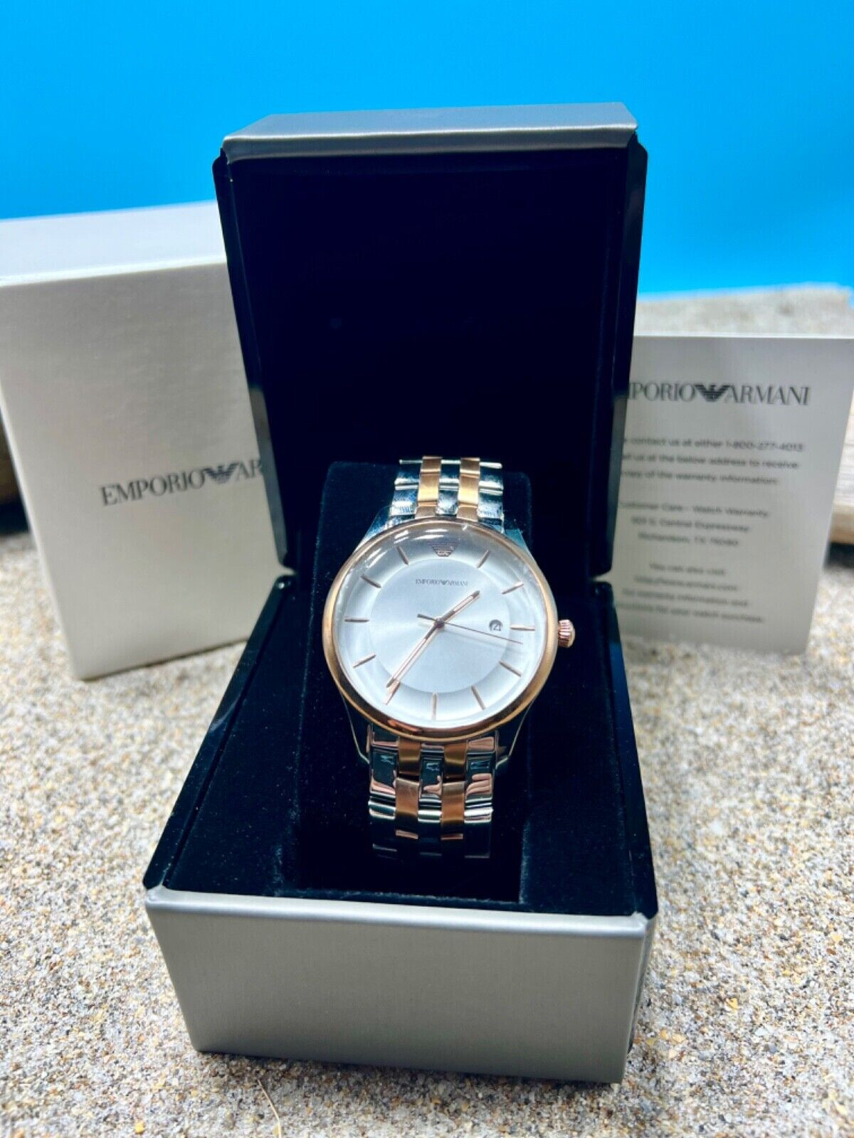 Mens Armani Two Tone Watch AR11044