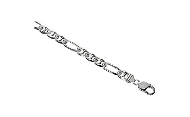 Verona Jewelers 925 Sterling Silver Necklace Figarucci, 3MM 24.0 Inches 5.5MM