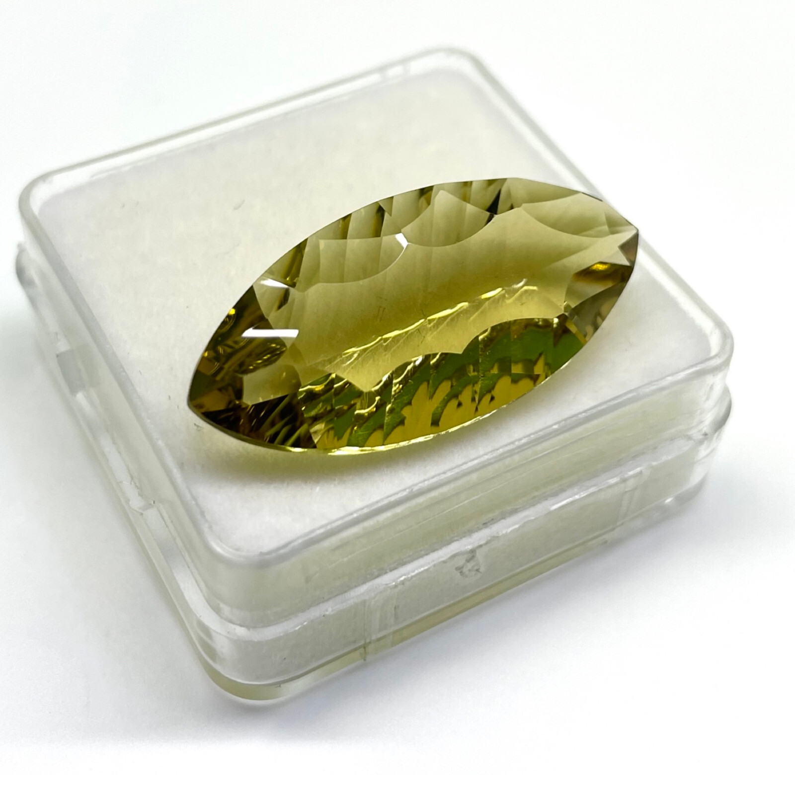 VVS 18.10 Cts Natural Lemon Citrine Marquise Custom Cut Top Quality Gemstone
