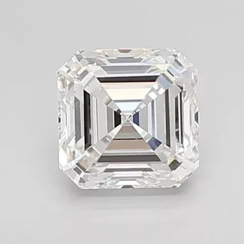 3.07 Cts Asscher Cut IGI Certified Lab Grown CVD Diamond H Color VS1 Clarity