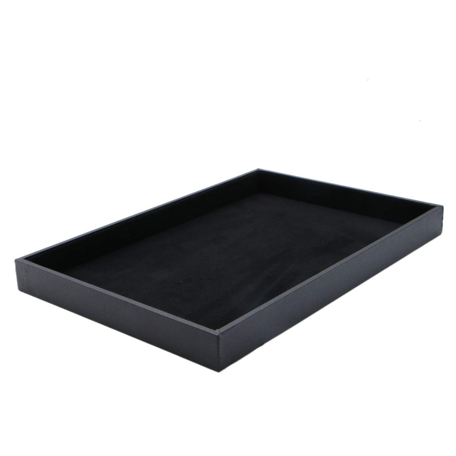 Black Velvet Stackable Jewelry Tray Stackable Necklace Bracelet Ring Showcase