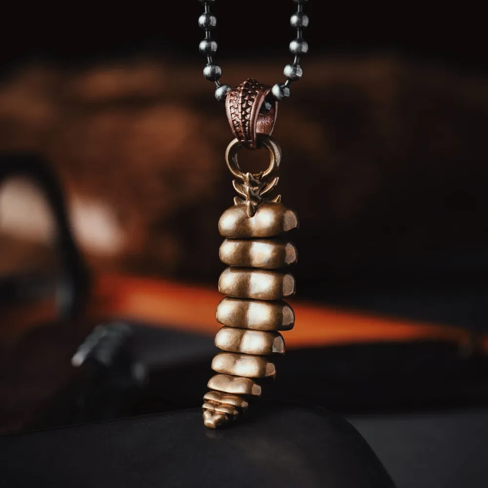 Rattlesnake Tail Pendant for Necklace Fidget Jewelry Gift for Snake lovers