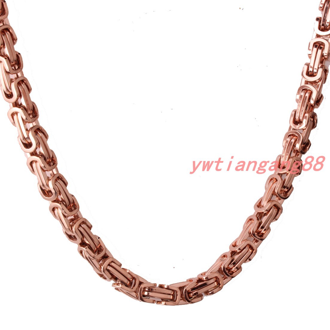 Men Chain Stainless Steel Silver/Gold/Black Tone Byzantine Box Necklace Bracelet
