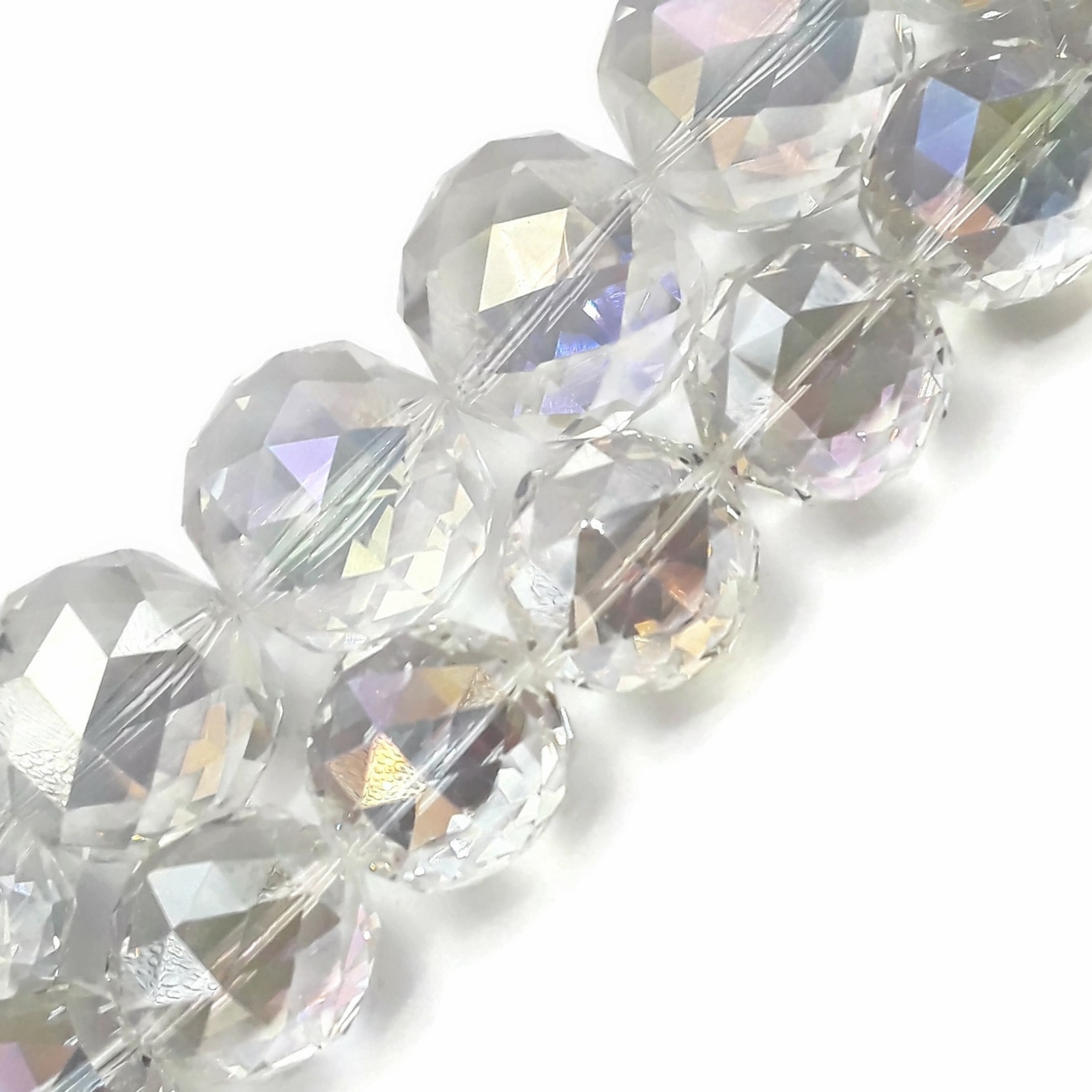 Clear AB Crystal Glass Faceted Balls Chandelier Sun Catcher Beads 24mm 30mm 8″