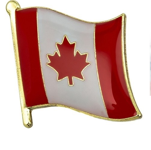 Canada Flag Lapel Pin – 5/8″ x 5/8″ PREMIUM QUALITY