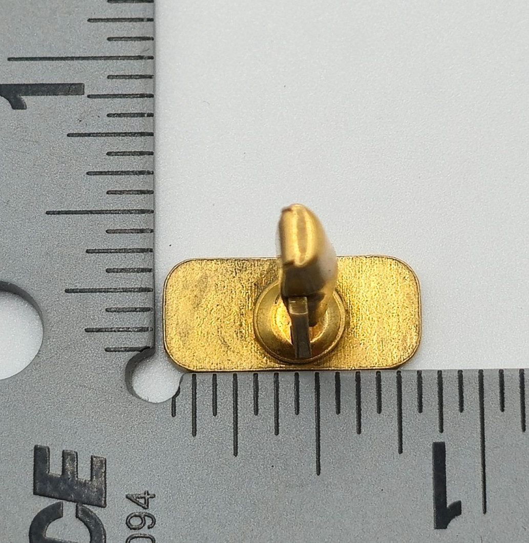 GTE Cufflinks & Tie Clip Set Gold Tone Logo Telephone Executive Service Award