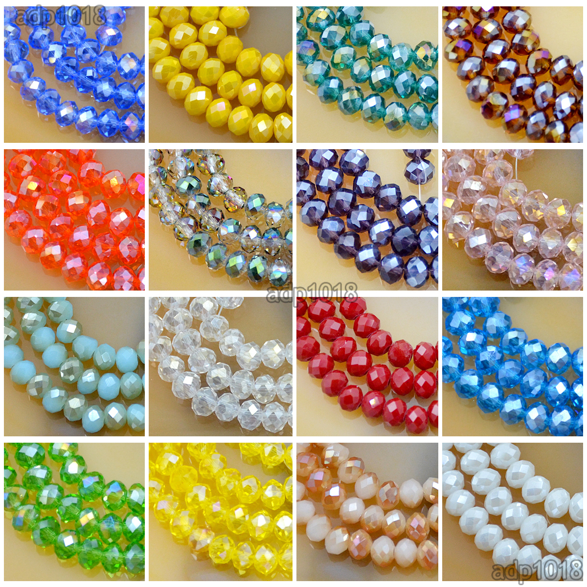 Top Quality Czech Crystal Faceted Rondelle Beads 2x3mm 3x4mm 4x6mm pick colors