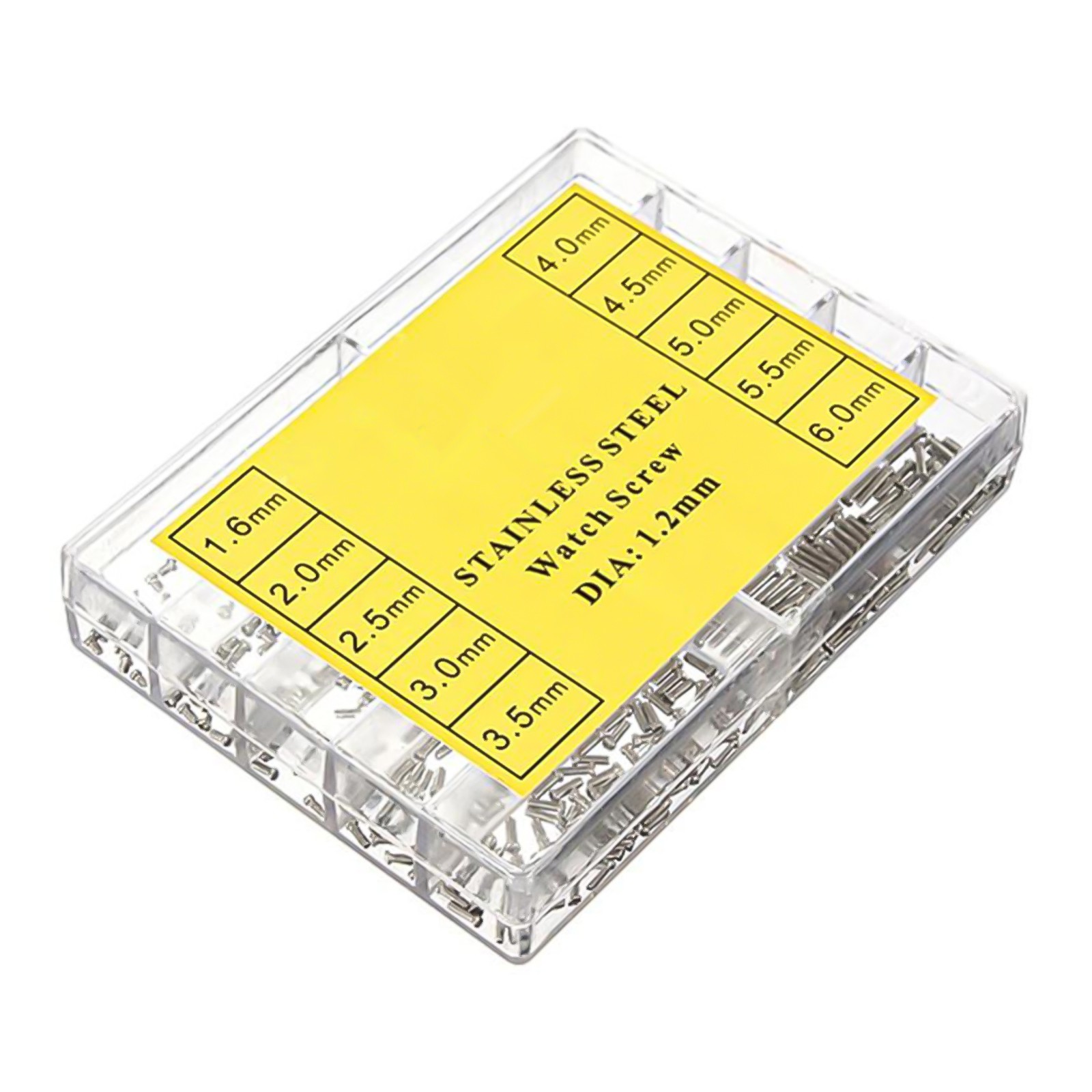 600Pcs Stainless Steel Eyeglass Jewelry Watch Repair Screw Set Screws Kit