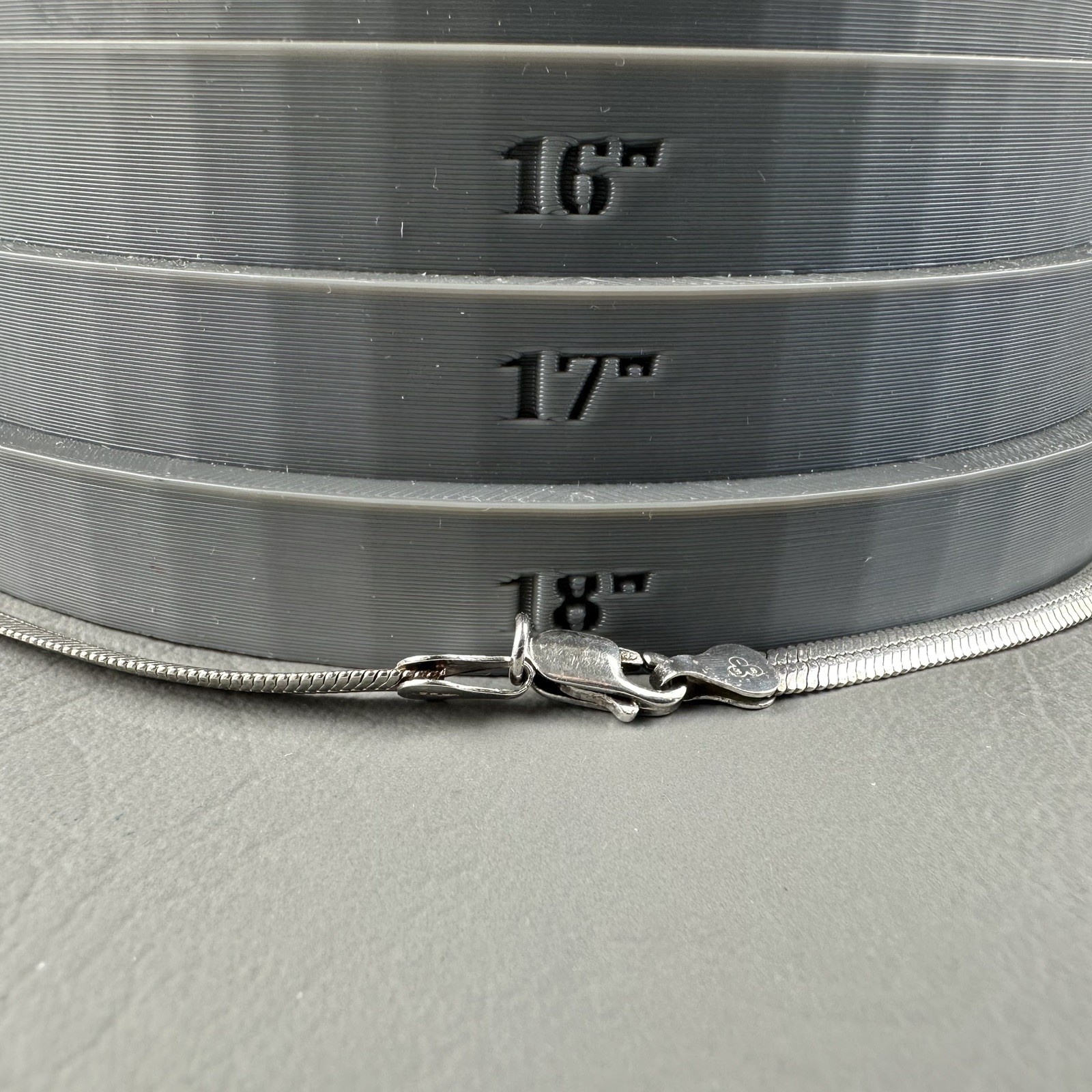 Vintage Sterling Silver Necklace 925 Italy Snake Chain IBB 17g 18″