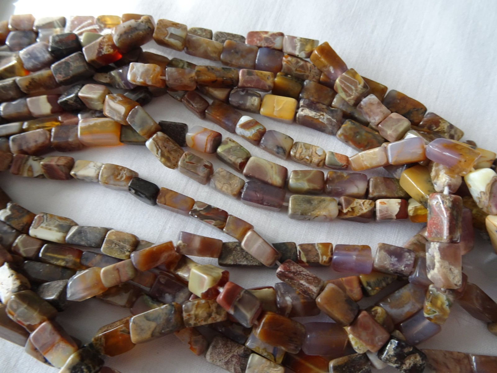 15″ Strand Natural Picture Jasper Stone Beads 5-10.5mm Cube #A90 DNG