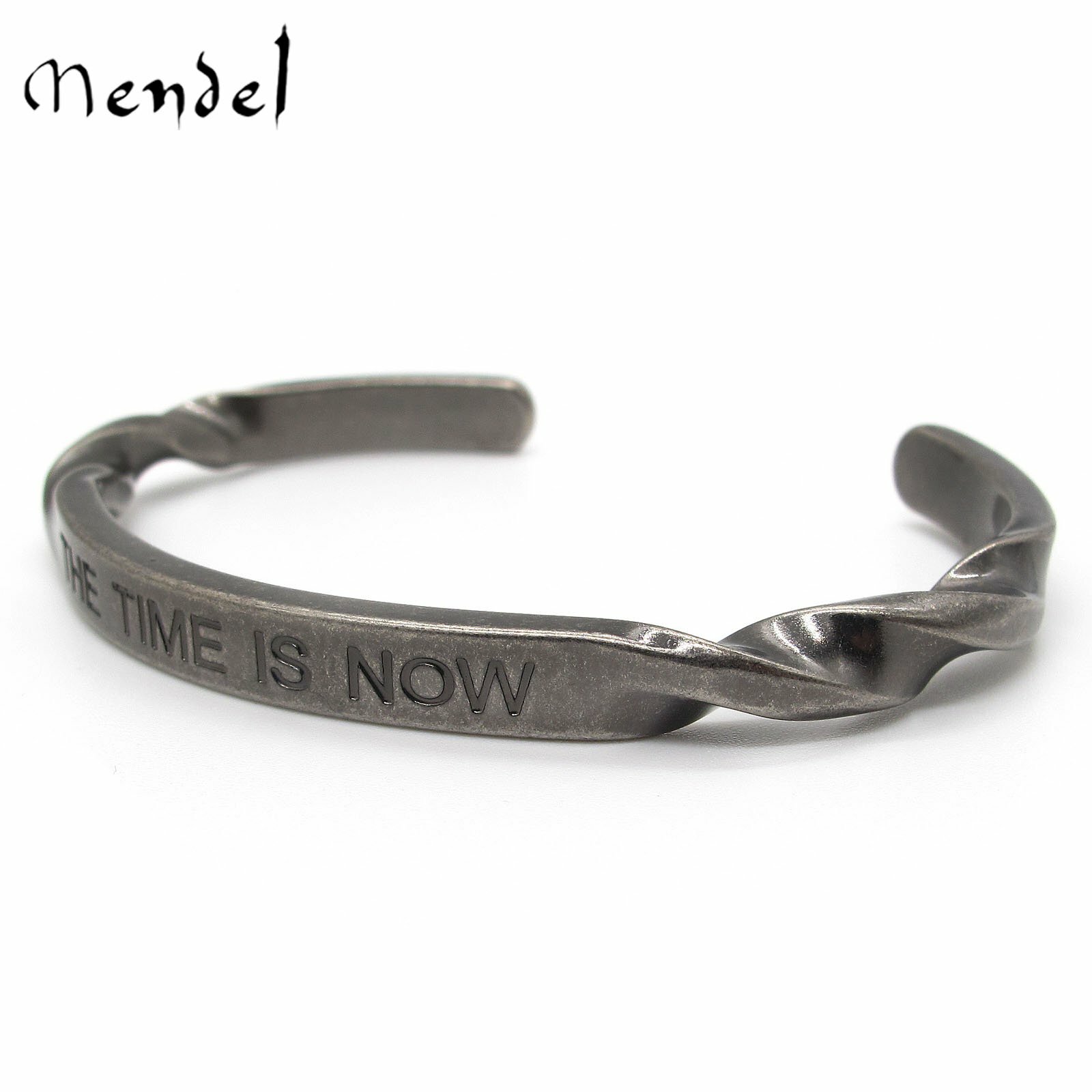 MENDEL 7 Inch Mens Fashion Biker Bracelet Bangle Cuff For Men Stainless Steel