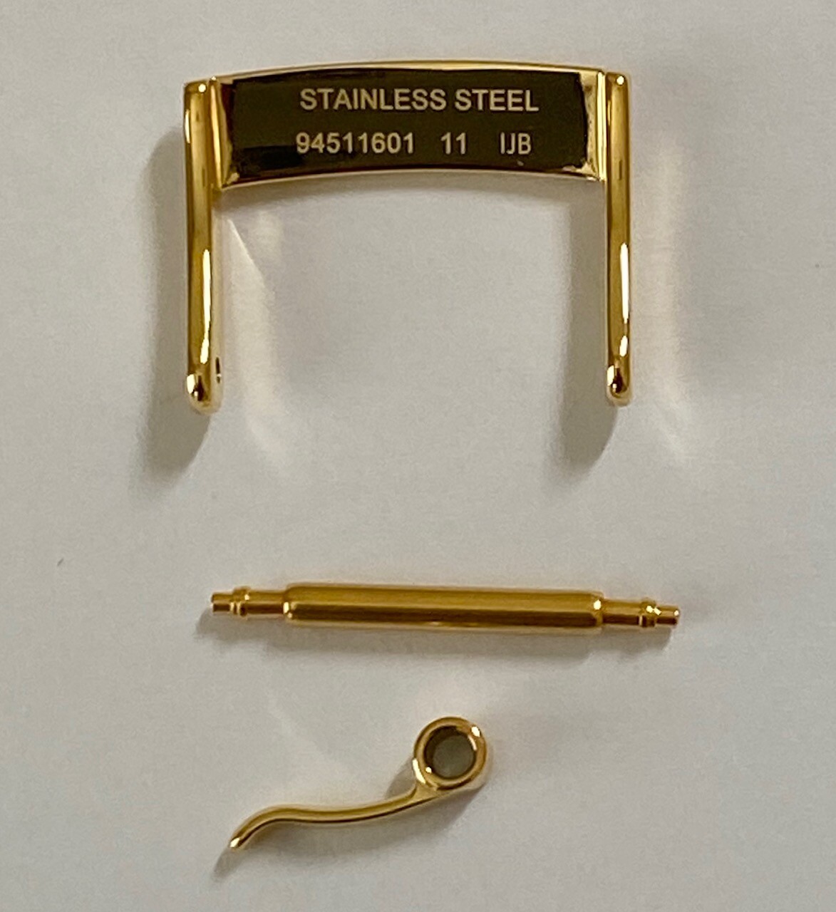 ORIGINAL OMEGA 16mm GOLD CLASP BUCKLE # 94511601 FITS 16mm STRAP BREADTH