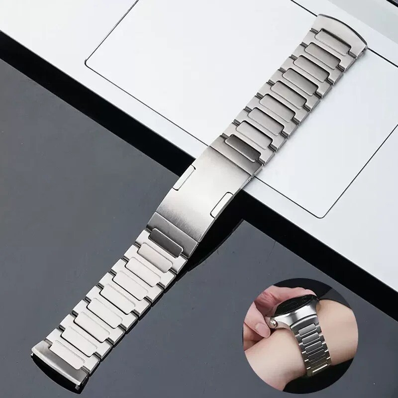 Titanium No Gaps Metal Bracelet Business Band Correa For Huawei Watch 4 Pro