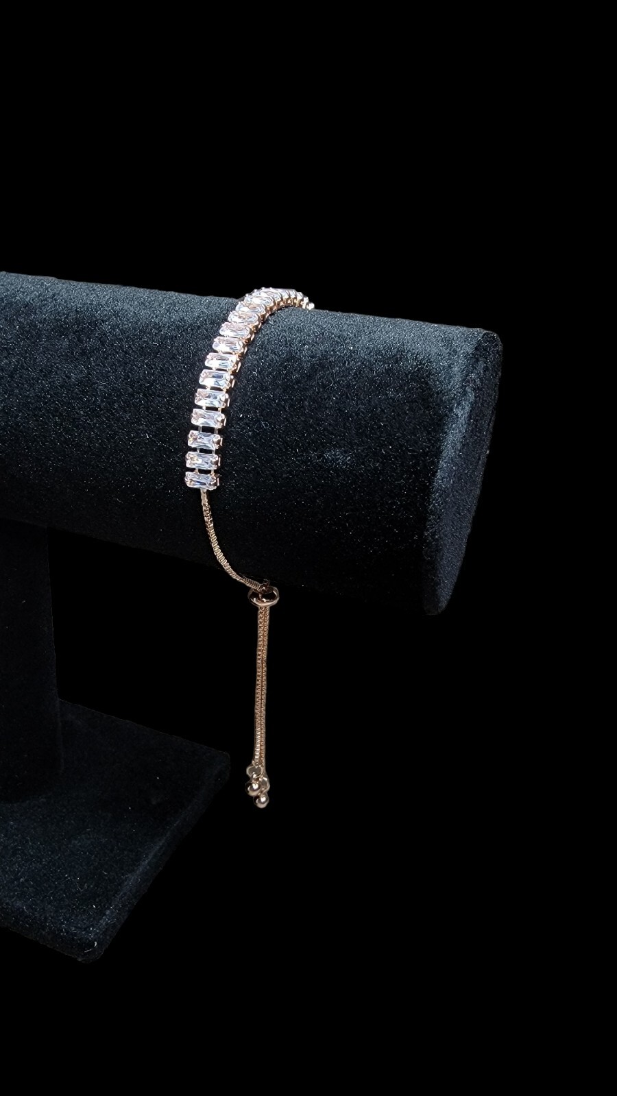 Luxury full Zircon 18k rose gold plated women’s bracelet elegant evening wedding