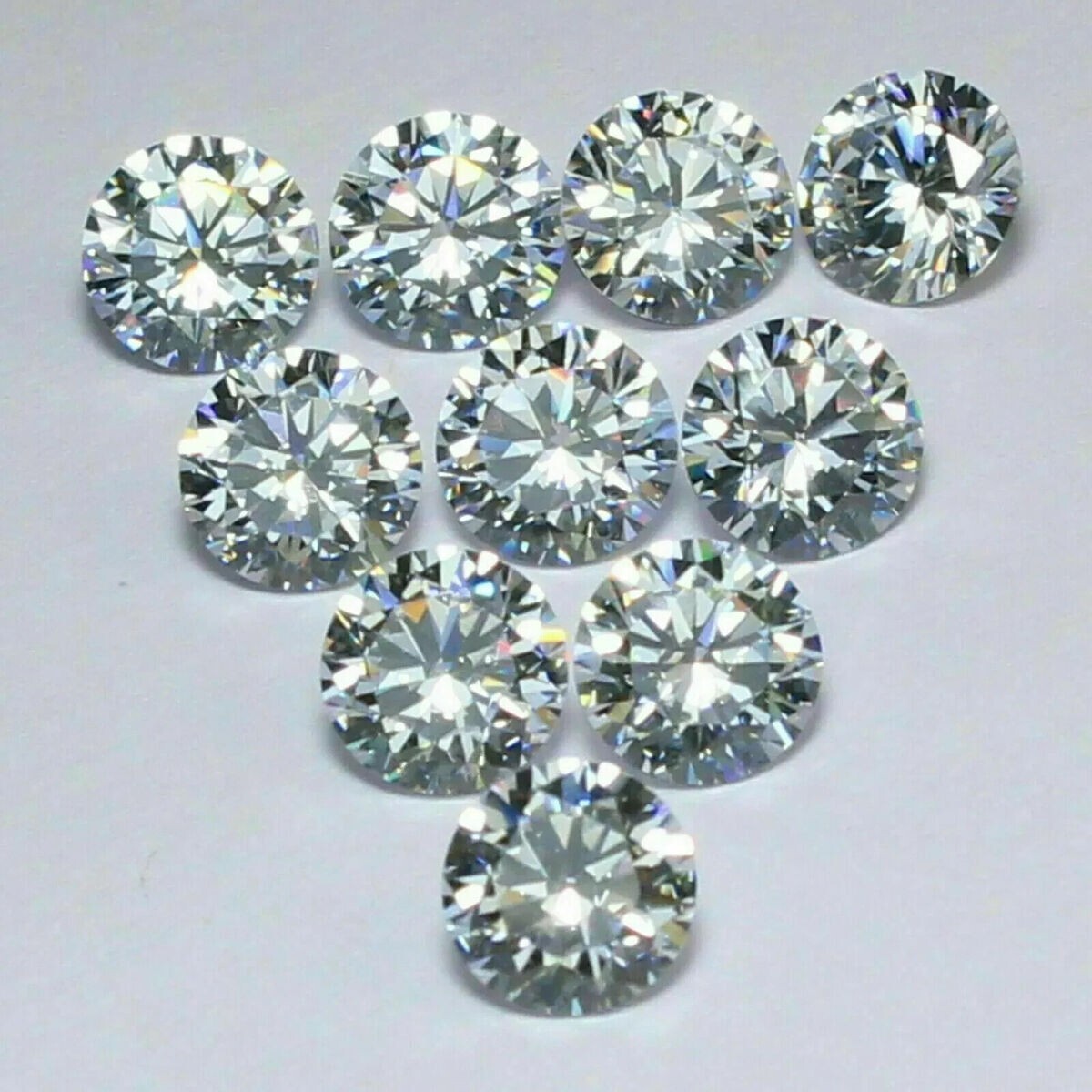 individual 10 melee loose round natural rare diamonds 1.5mm lot parcel SI2I1 H I