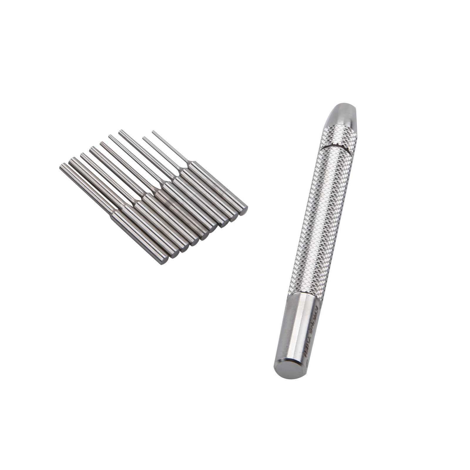 0.5mm-1.6mm Bit Assorted Steel Watch Bracelet Remover Band Pin Punch Tool 9 In 1