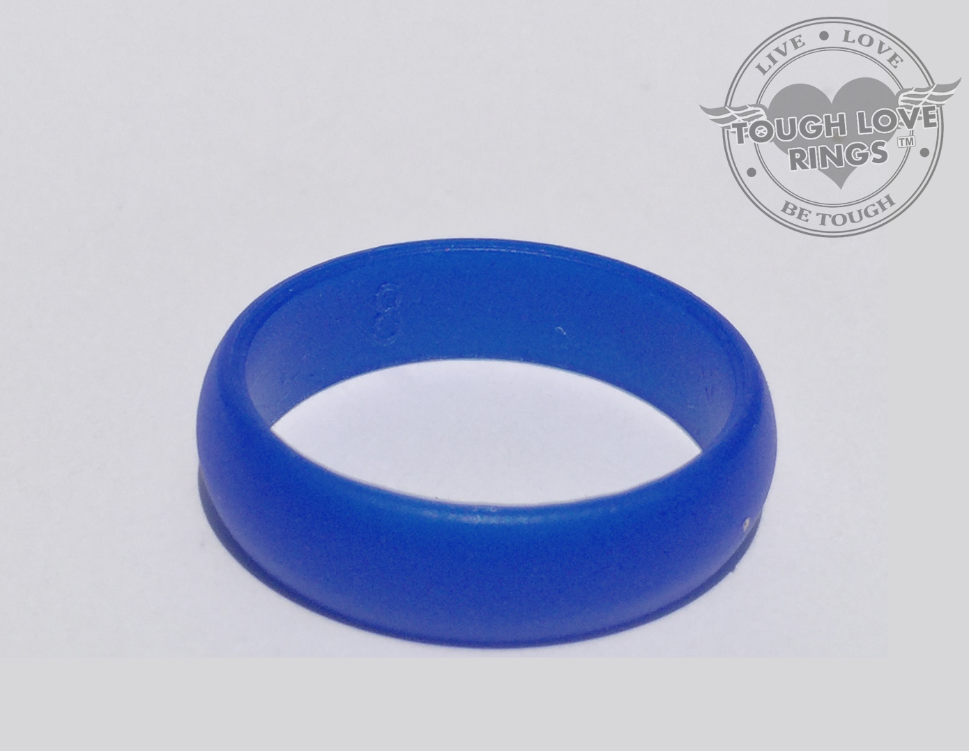 DARK BLUE – TOUGH LOVE Silicone Wedding Ring – FAST/FREE SHIP