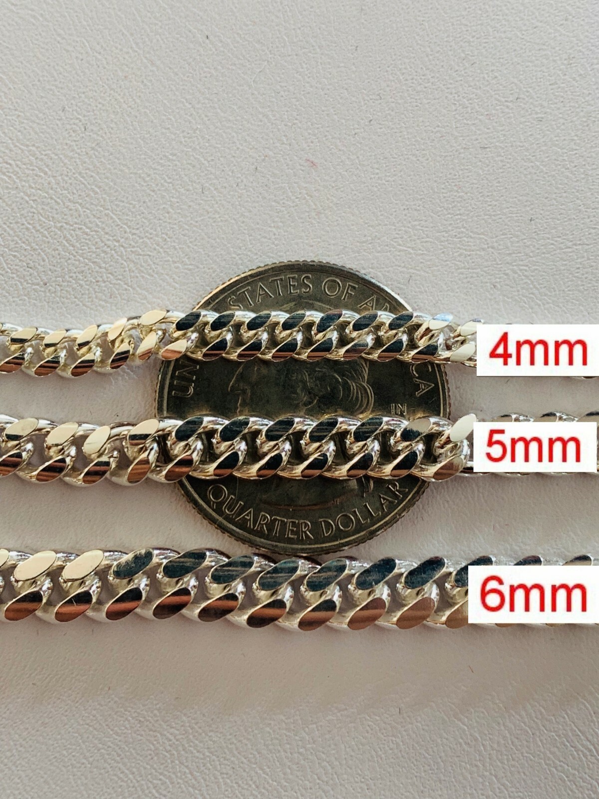 Real Miami Cuban Link Chain Or Bracelet Solid 925 Sterling Silver Box Lock ITALY