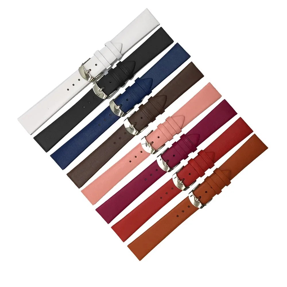 Leather Watch Band 12mm 14mm 16mm 18mm 20mm 22mm Pin Buckle Strap