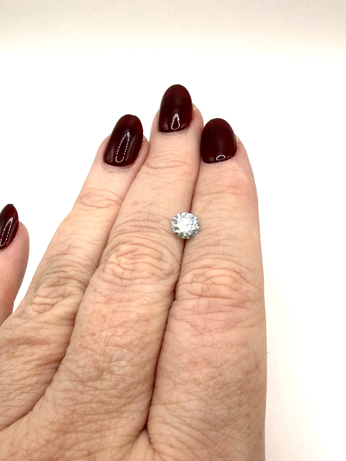 6.5 mm 1.0 CTW Loose Ice Blue (Very Light) Moissanite Stone