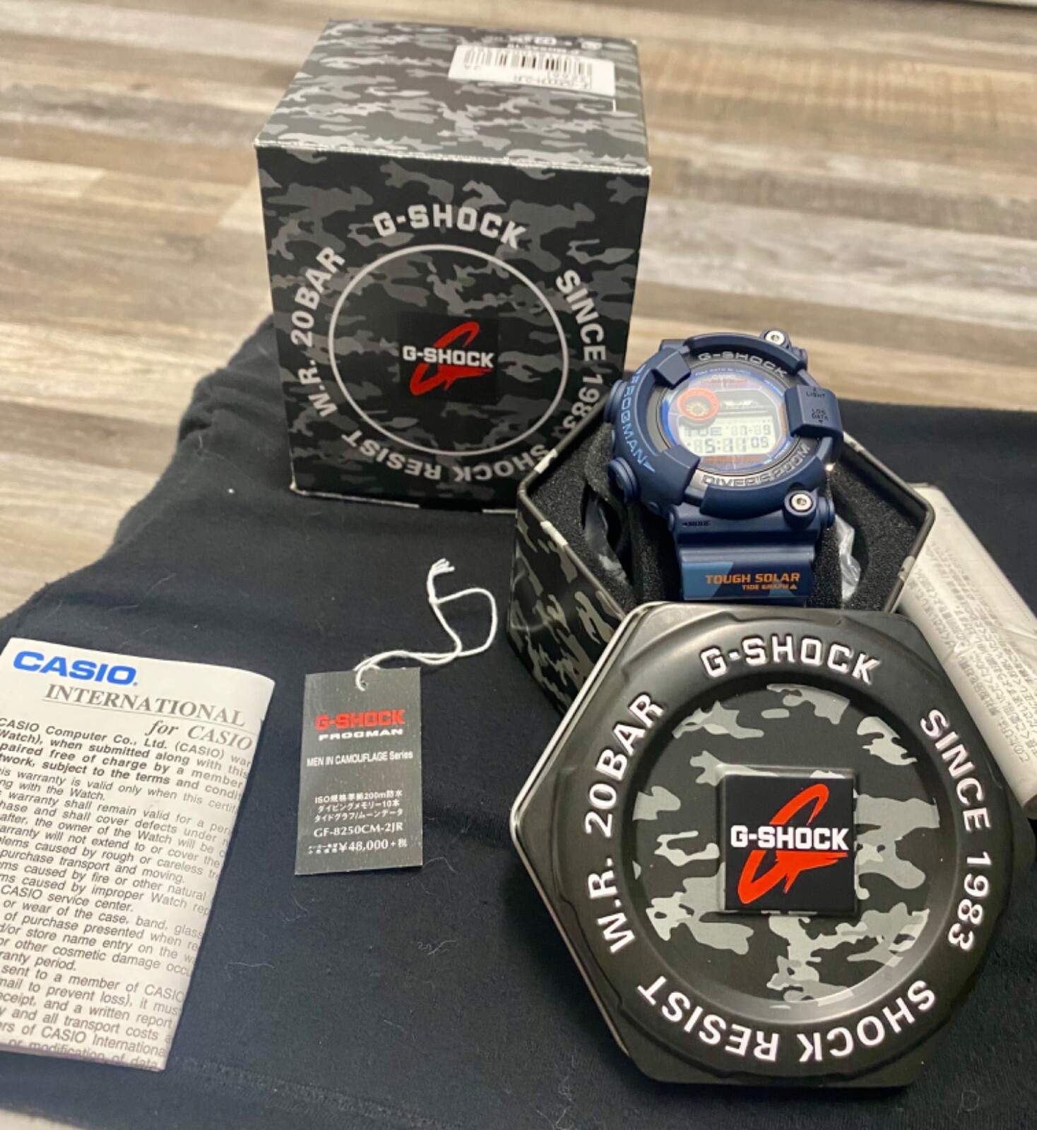 ***USA SELLER***CASIO G-SHOCK FROGMAN camo Navy GF-8250CM-2JR Tough Solar