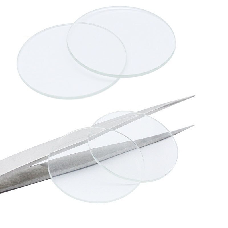 2X Thickness 2.0mm Flat Round Watch Crystal Glass Lens Diameter 40-60mm Mirrors