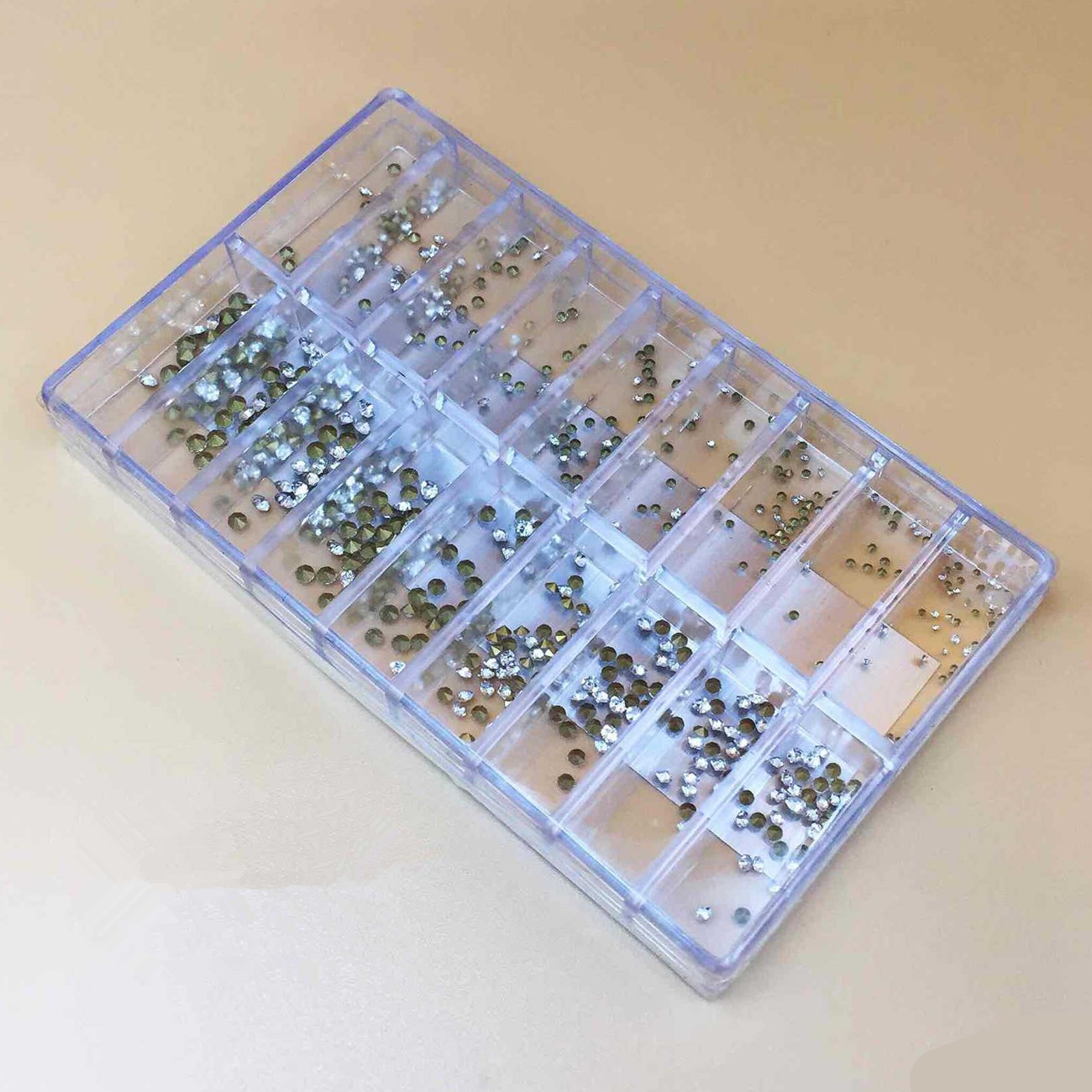 540PCS 18 sizes Round Acrylic Watch Rhinestone for replacement Watchmaker Tool