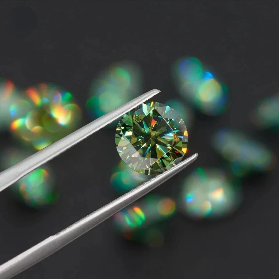 4 Ct Natural Green Diamond Round Cut VVS1 D Grade GDGL Certified