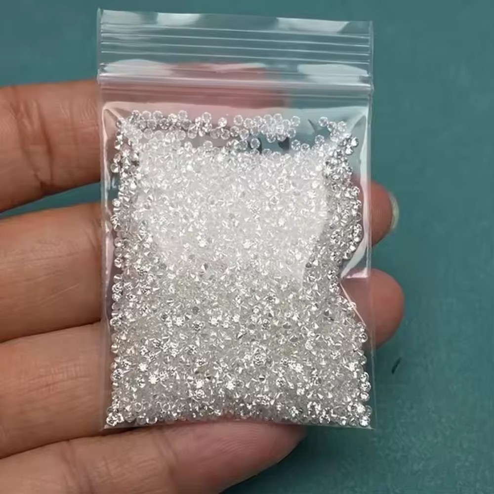 0.8~5.0mm White D Color VVS1 Round Cut Loose Moissanite Gemstone Jewelry Stones