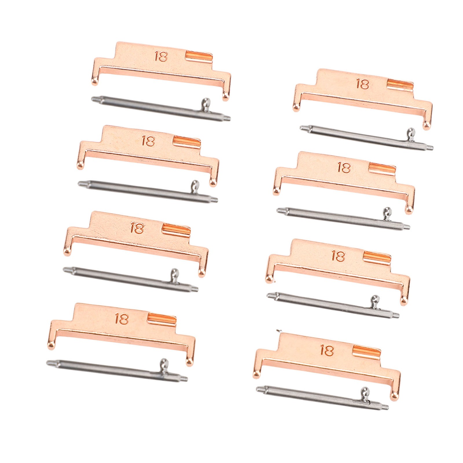 4 Pairs Band Adapters And Lugs Metal Connection Adapter For 18-22mm Watch Strap