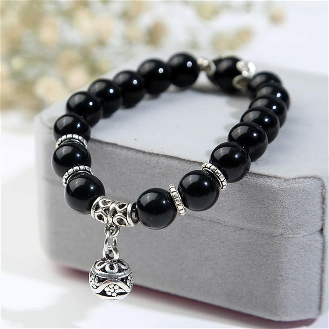 Handmade Natural Gemstone Balance Bracelet Crystal Round 8MM Beads Healing Reiki