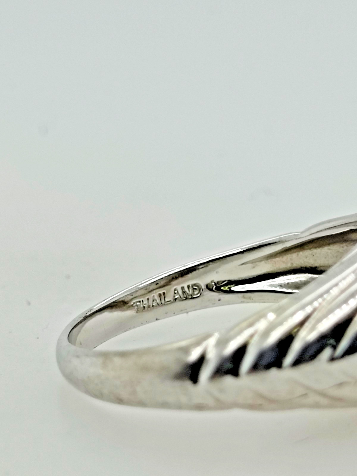 Vintage Purple Sterling Silver Thailand Ring Size 10