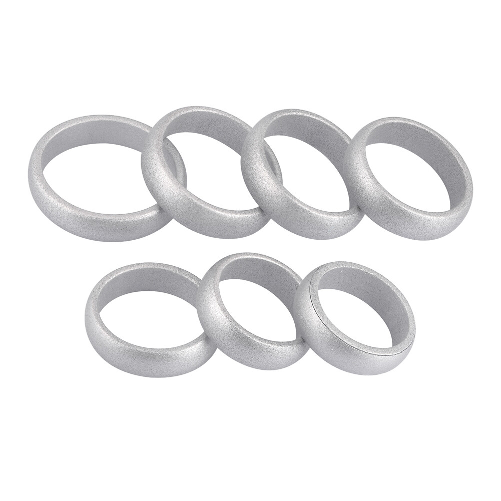 1PC Silver Gold Coppery Silicone Wedding Ring Rubber Engagement Band Size 4-10#