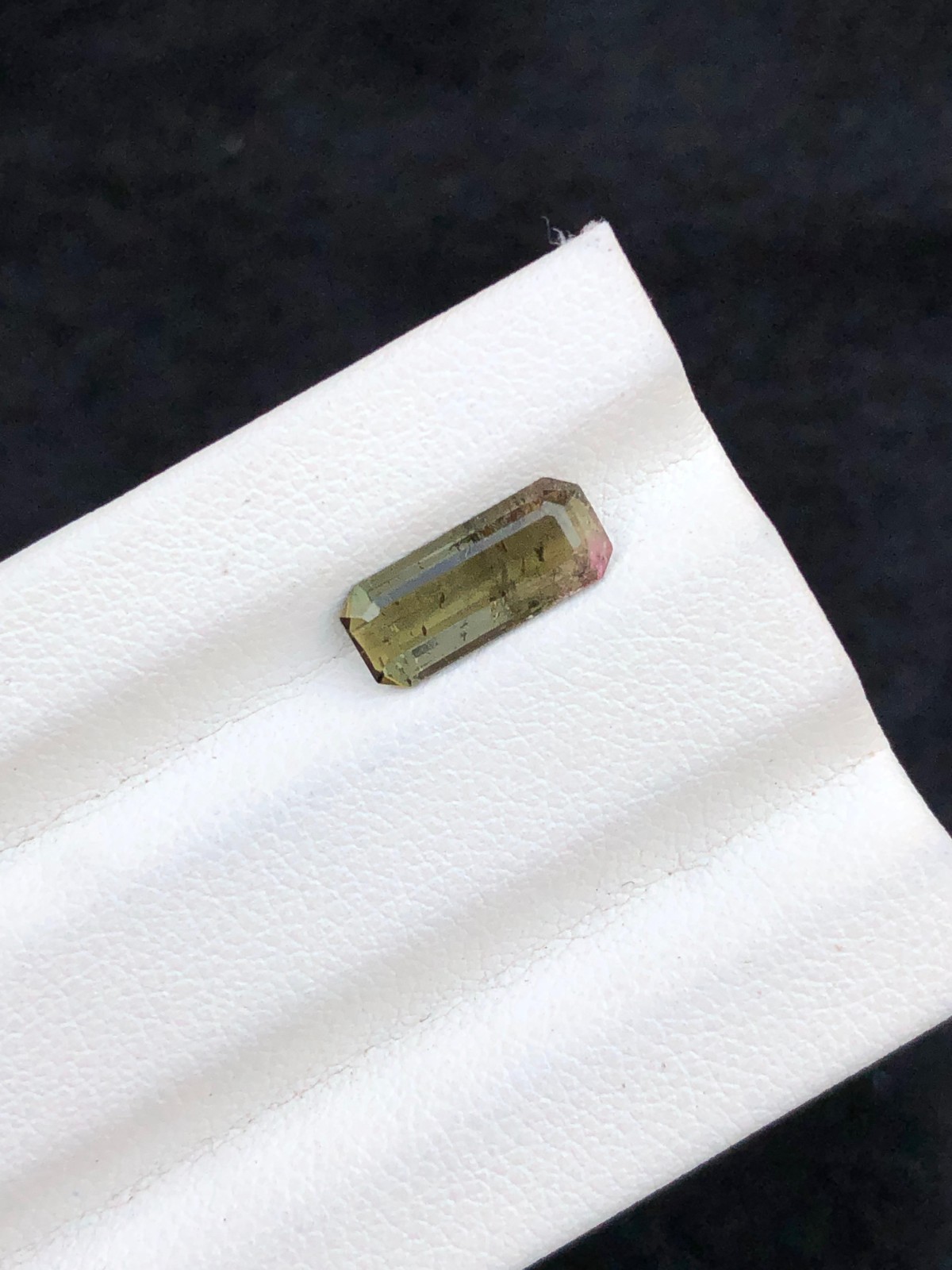1.30 CT Natural Cut Tourmaline emerald Shap loose gemstone from Afghanistan.