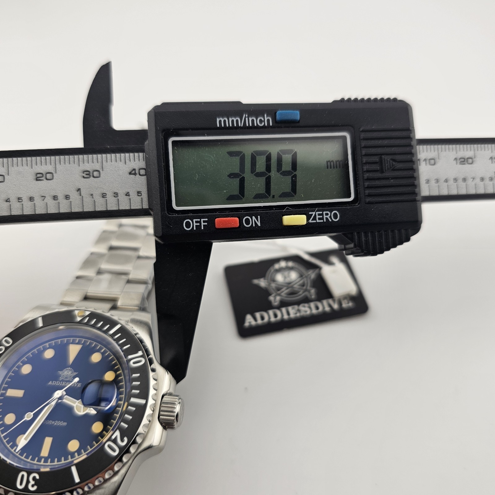 USA Seller – Addiesdive Vintage-Style 40mm Quartz Diver – New in Box