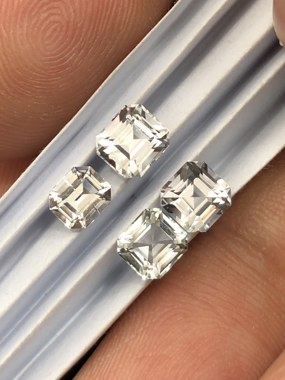 2.9 Ct Colorless Faceted Tourmaline Lot From Afghanistan