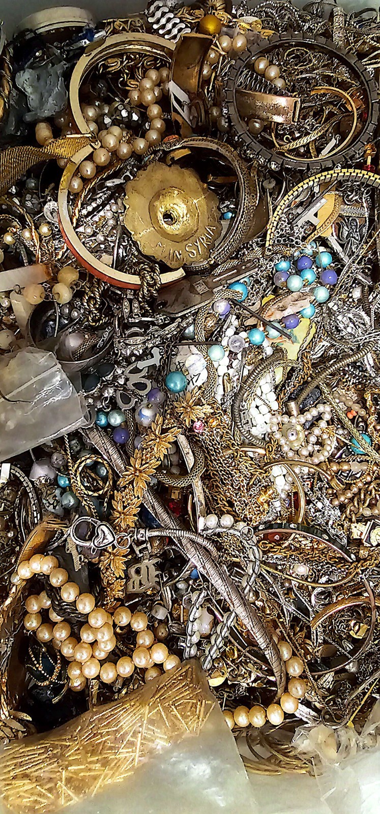 Jewelry Lot Good Wear Resell Brooch Art Estate Vintage Modern 5 Pc NO Junk – BUY