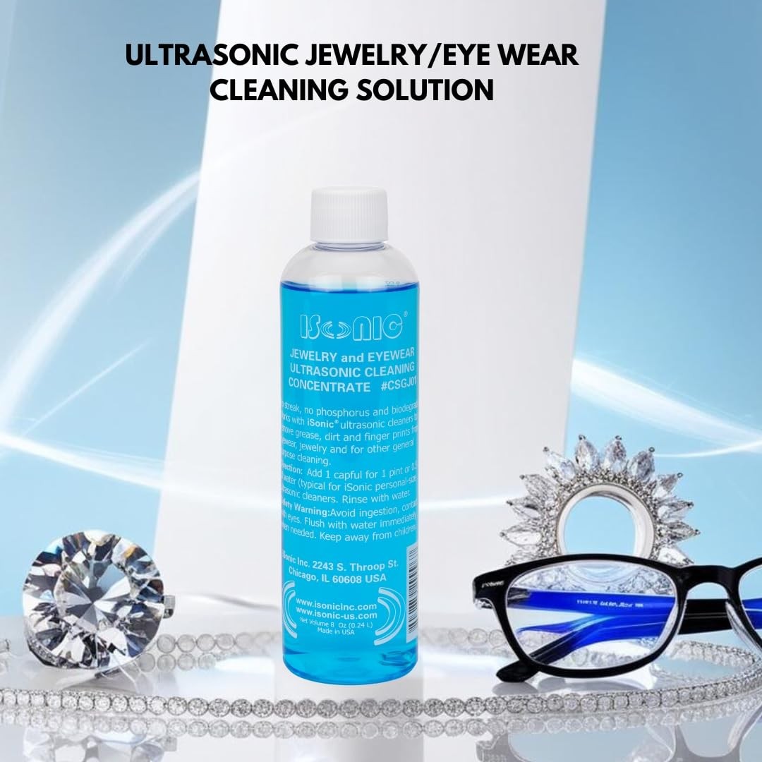 Ultrasonic Jewelry & Eyewear Cleaning Solution Concentrate (8 fl oz) –
