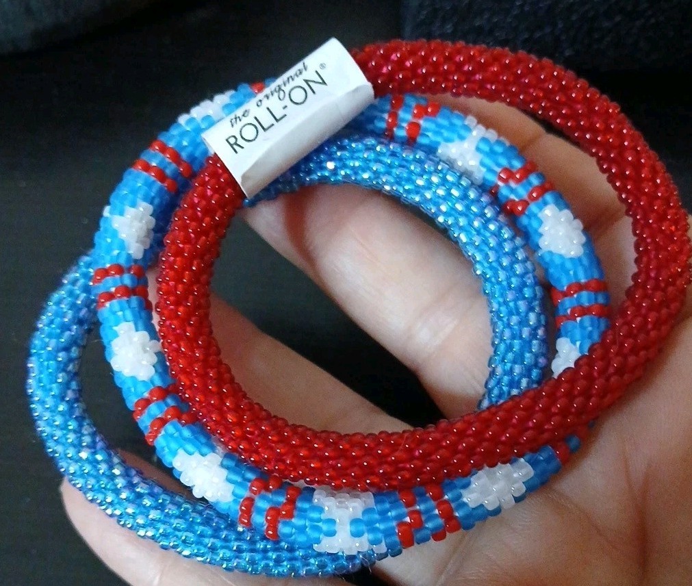 Set Of 3 Roll On Bracelets Nepal Aid Through Trade (lot #10)